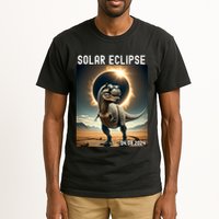 Total Solar Eclipse Trex Dinosaur April 8 2024 Tall T-Shirt