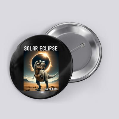 Total Solar Eclipse Trex Dinosaur April 8 2024 Button