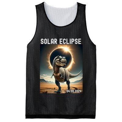 Total Solar Eclipse Trex Dinosaur April 8 2024 Mesh Reversible Basketball Jersey Tank