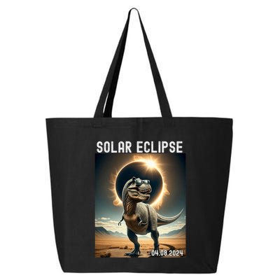 Total Solar Eclipse Trex Dinosaur April 8 2024 25L Jumbo Tote