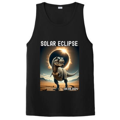 Total Solar Eclipse Trex Dinosaur April 8 2024 PosiCharge Competitor Tank
