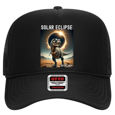 Total Solar Eclipse Trex Dinosaur April 8 2024 Trucker Hat