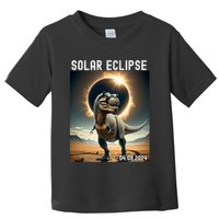 Total Solar Eclipse Trex Dinosaur April 8 2024 Toddler T-Shirt