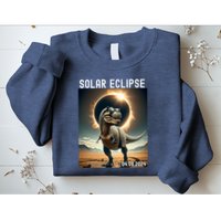 Total Solar Eclipse Trex Dinosaur April 8 2024 Sweatshirt