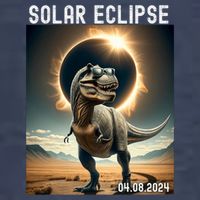 Total Solar Eclipse Trex Dinosaur April 8 2024 Sweatshirt