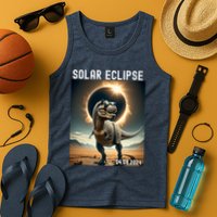 Total Solar Eclipse Trex Dinosaur April 8 2024 Tank Top