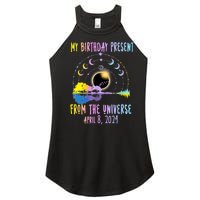 Total Solar Eclipse And Yes ItS My Birthday April 8 2024 Women’s Perfect Tri Rocker Tank