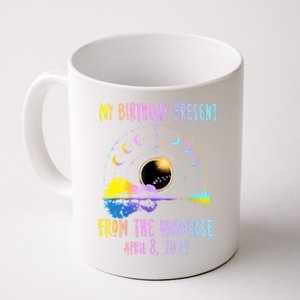 Total Solar Eclipse And Yes ItS My Birthday April 8 2024 Coffee Mug