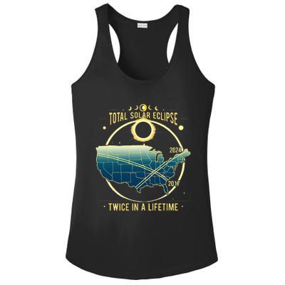 Total Solar Eclipse Twice In A Lifetime 2024 Ladies PosiCharge Competitor Racerback Tank