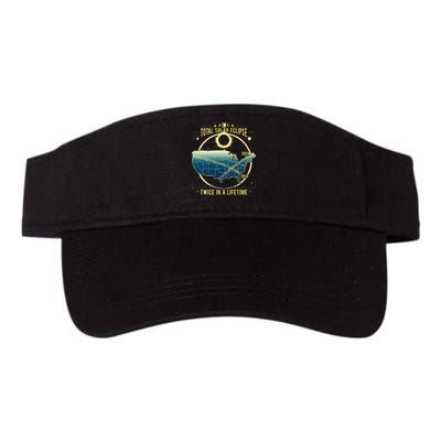 Total Solar Eclipse Twice In A Lifetime 2024 Valucap Bio-Washed Visor