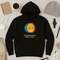 Total Solar Eclipse 2024 Cute Solar Eclipse Hoodie