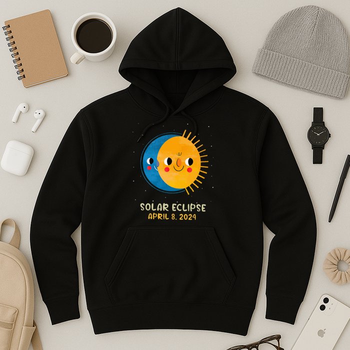 Total Solar Eclipse 2024 Cute Solar Eclipse Hoodie