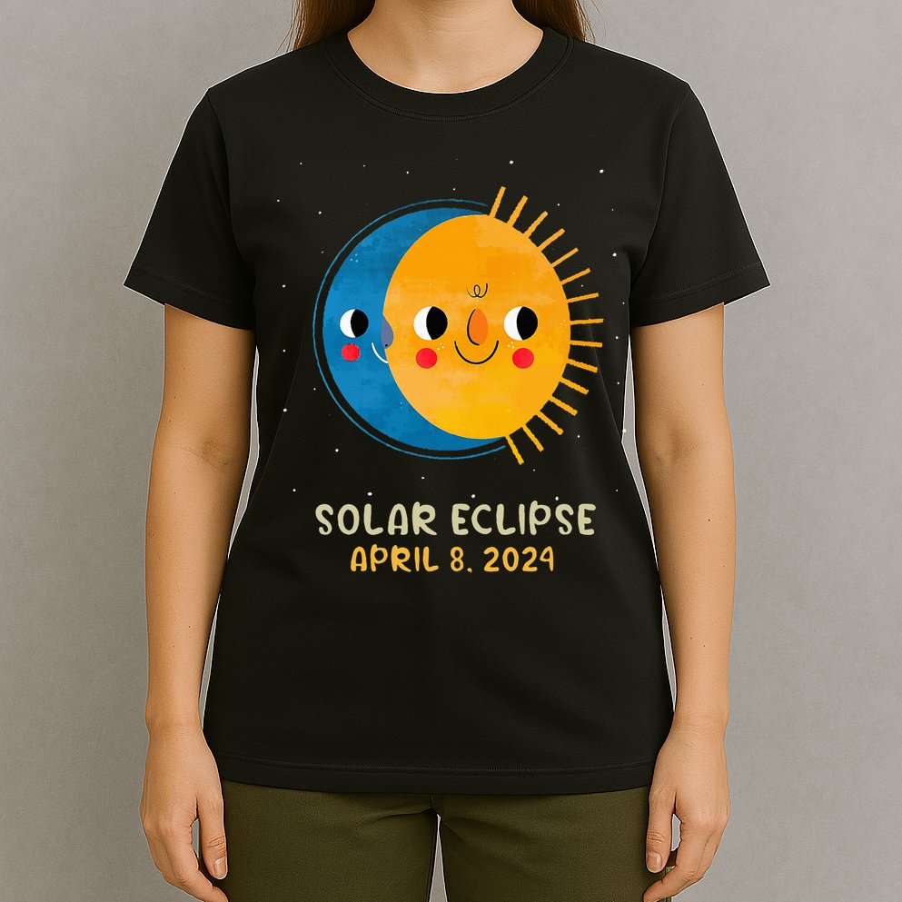 Total Solar Eclipse 2024 Cute Solar Eclipse T-Shirt