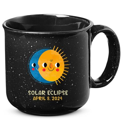Total Solar Eclipse 2024 Cute Solar Eclipse 15oz Campfire Ceramic Mug