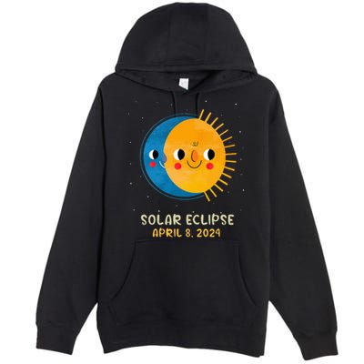 Total Solar Eclipse 2024 Cute Solar Eclipse Premium Pullover Hoodie