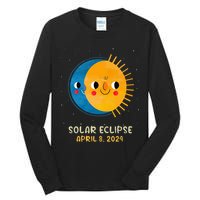 Total Solar Eclipse 2024 Cute Solar Eclipse Tall Long Sleeve T-Shirt