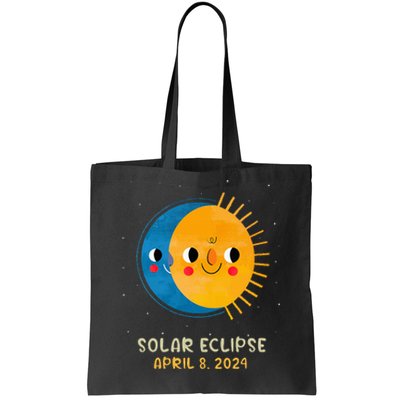 Total Solar Eclipse 2024 Cute Solar Eclipse Tote Bag