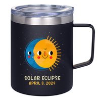 Total Solar Eclipse 2024 Cute Solar Eclipse 12oz Stainless Steel Coffee Mug