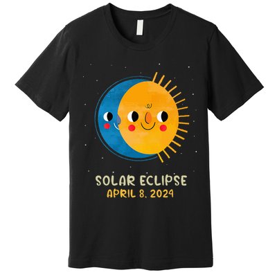 Total Solar Eclipse 2024 Cute Solar Eclipse Premium T-Shirt
