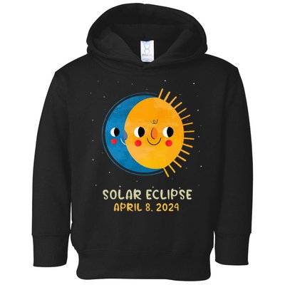 Total Solar Eclipse 2024 Cute Solar Eclipse Toddler Hoodie