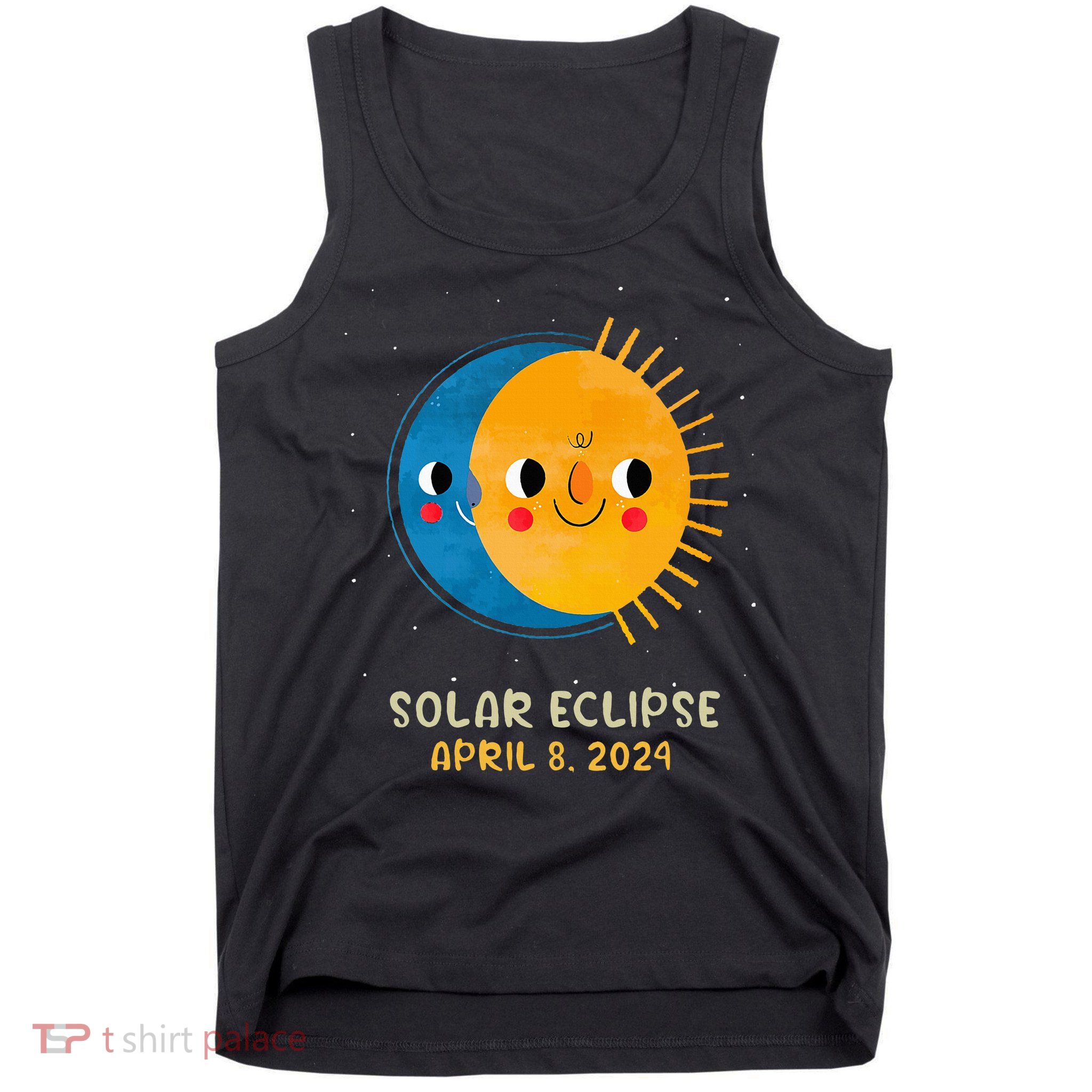 Total Solar Eclipse 2024 Cute Solar Eclipse Tank Top