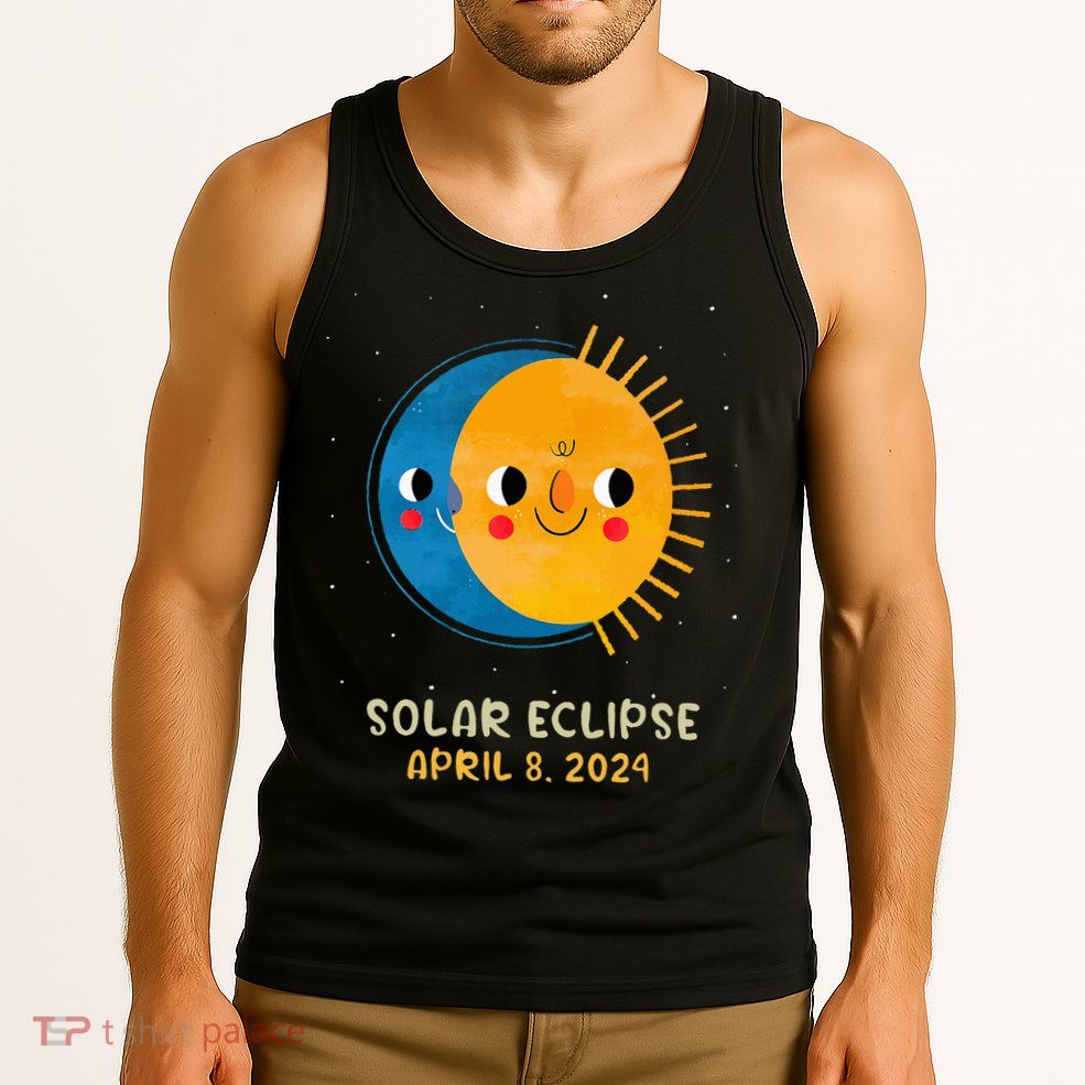 Total Solar Eclipse 2024 Cute Solar Eclipse Tank Top