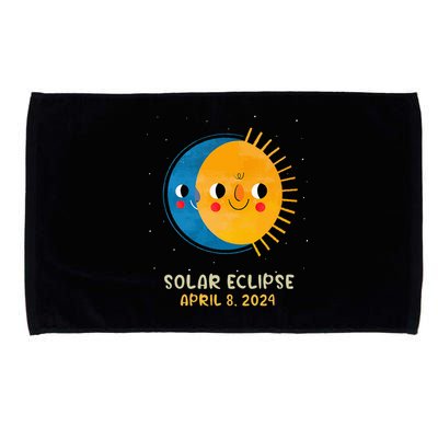 Total Solar Eclipse 2024 Cute Solar Eclipse Microfiber Hand Towel