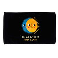 Total Solar Eclipse 2024 Cute Solar Eclipse Microfiber Hand Towel
