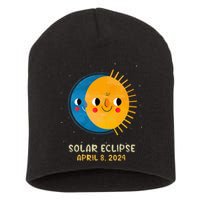 Total Solar Eclipse 2024 Cute Solar Eclipse Short Acrylic Beanie