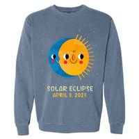 Total Solar Eclipse 2024 Cute Solar Eclipse Garment-Dyed Sweatshirt