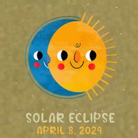 Total Solar Eclipse 2024 Cute Solar Eclipse Garment-Dyed Women's Muscle Tee