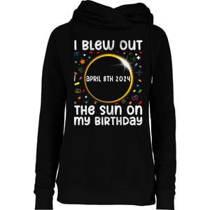 Total Solar Eclipse Birthday April 2024 Funny Quote Totality Womens Funnel Neck Pullover Hood