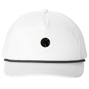 Total Solar Eclipse Moon Sun Stars April 8 Snapback Five-Panel Rope Hat