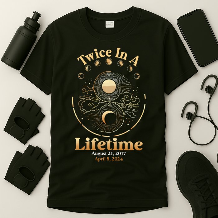 Total Solar Eclipse Twice In A Lifetime 2017 2024 T-Shirt