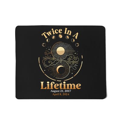 Total Solar Eclipse Twice In A Lifetime 2017 2024 Mousepad