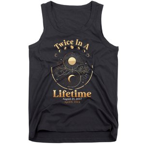 Total Solar Eclipse Twice In A Lifetime 2017 2024 Tank Top