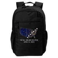 Total Solar Eclipse Map Of The Usa 4.08.2024 Daily Commute Backpack