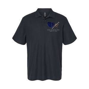 Total Solar Eclipse Map Of The Usa 4.08.2024 Softstyle Adult Sport Polo