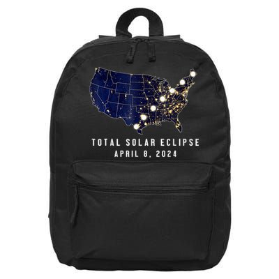 Total Solar Eclipse Map Of The Usa 4.08.2024 16 in Basic Backpack