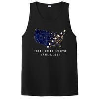 Total Solar Eclipse Map Of The Usa 4.08.2024 PosiCharge Competitor Tank