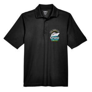 Total Solar Eclipse Cruise Squad 2024 Cruising Vacation Trip Men's Origin Performance Pique Polo