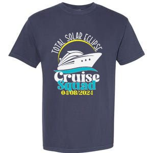 Total Solar Eclipse Cruise Squad 2024 Cruising Vacation Trip Garment-Dyed Heavyweight T-Shirt