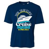 Total Solar Eclipse Cruise Squad 2024 Cruising Vacation Trip Cooling Performance Crew T-Shirt