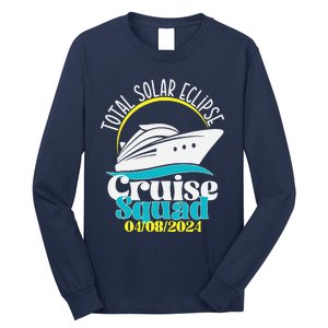 Total Solar Eclipse Cruise Squad 2024 Cruising Vacation Trip Long Sleeve Shirt