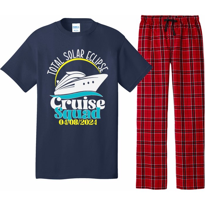 Total Solar Eclipse Cruise Squad 2024 Cruising Vacation Trip Pajama Set