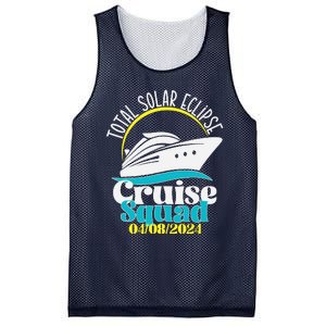 Total Solar Eclipse Cruise Squad 2024 Cruising Vacation Trip Mesh Reversible Basketball Jersey Tank