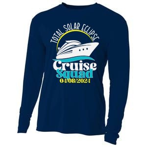 Total Solar Eclipse Cruise Squad 2024 Cruising Vacation Trip Cooling Performance Long Sleeve Crew