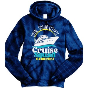 Total Solar Eclipse Cruise Squad 2024 Cruising Vacation Trip Tie Dye Hoodie