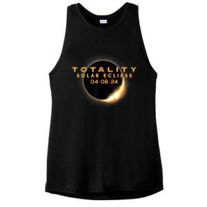 Total Solar Eclipse 04.08.2024 Totality Ladies PosiCharge Tri-Blend Wicking Tank