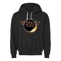 Total Solar Eclipse 04.08.2024 Totality Garment-Dyed Fleece Hoodie